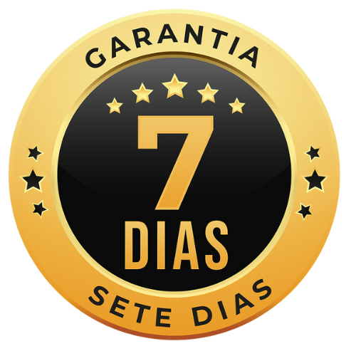 Selo de garantia incondicional de satisfação de 7 dias do Curso de Limpeza de Estofados.